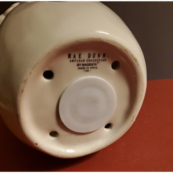 Rae Dunn Artisan Collection NEST Acorn Birdhouse/ Magenta Ceramic Birdhouse - Picture 4 of 4